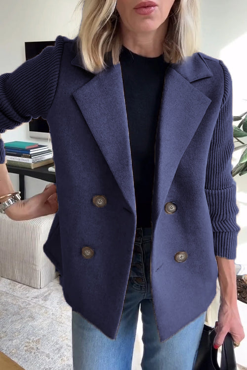 Amelia | Blazer with Knitted Sleeves