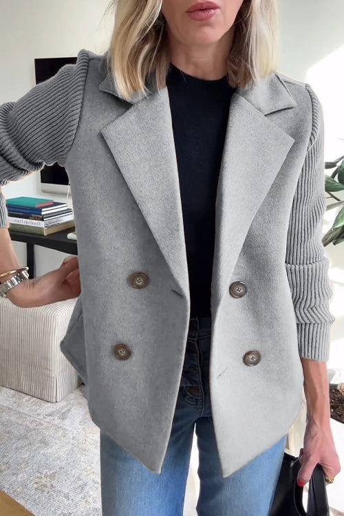 Amelia | Blazer with Knitted Sleeves