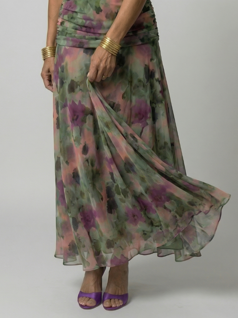 Calen | Off Shoulder Flow Midi Dresses
