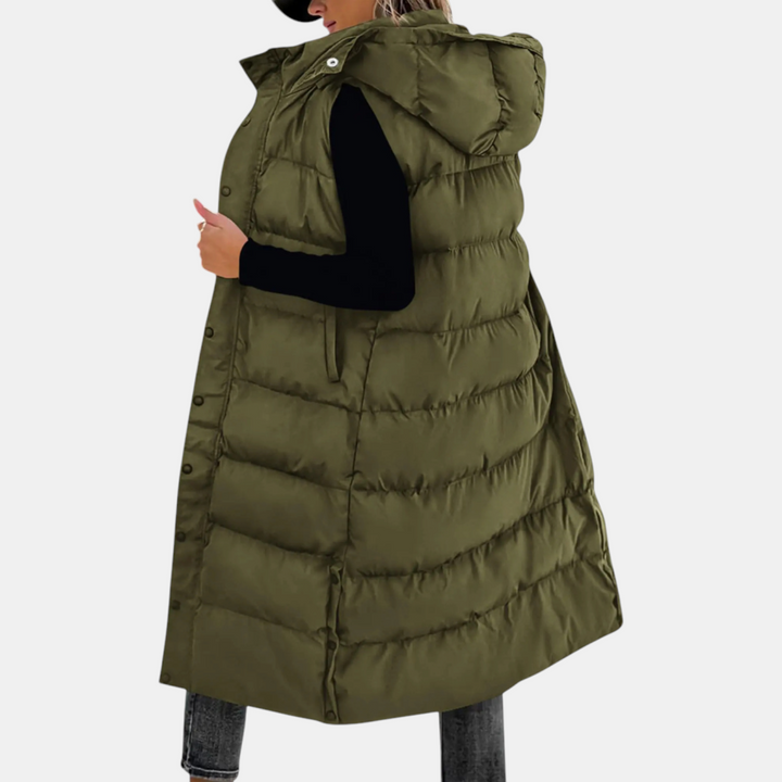 Lina | Quilted Hooded Puffer Vest