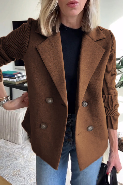 Amelia | Blazer with Knitted Sleeves