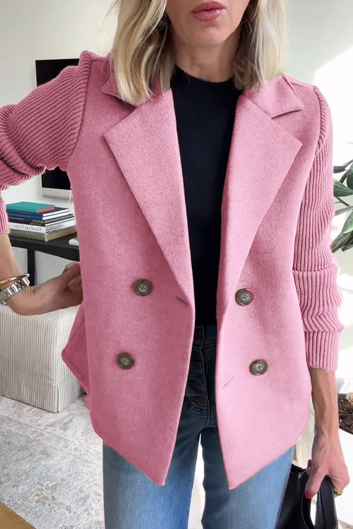 Amelia | Blazer with Knitted Sleeves