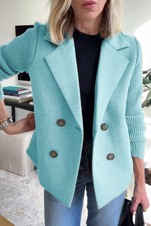 Amelia | Blazer with Knitted Sleeves