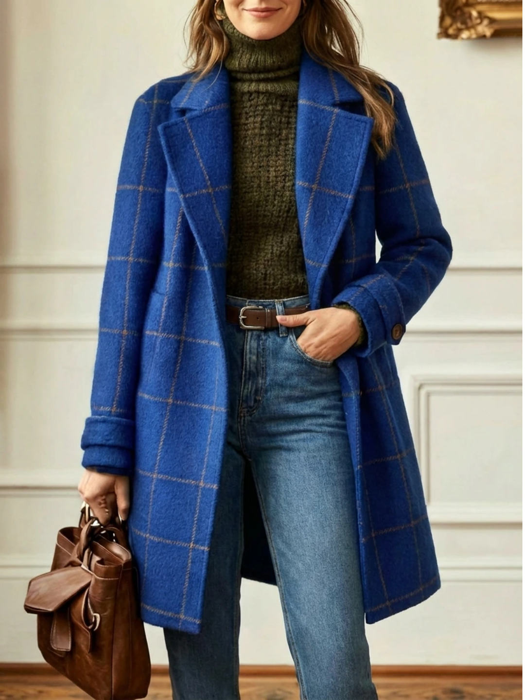 Elowen | Plaid Long Coat
