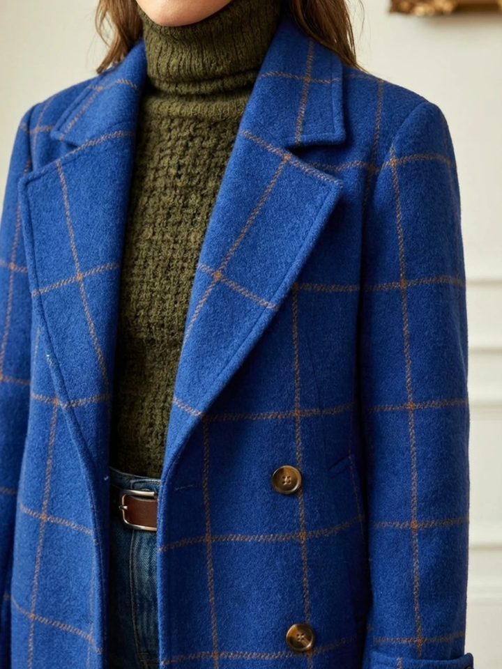 Elowen | Plaid Long Coat
