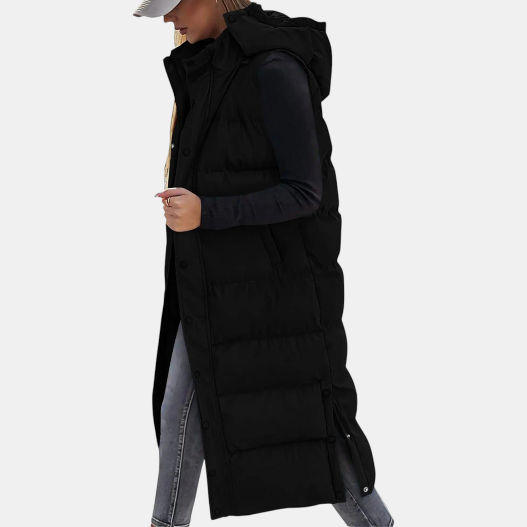 Lina | Quilted Hooded Puffer Vest