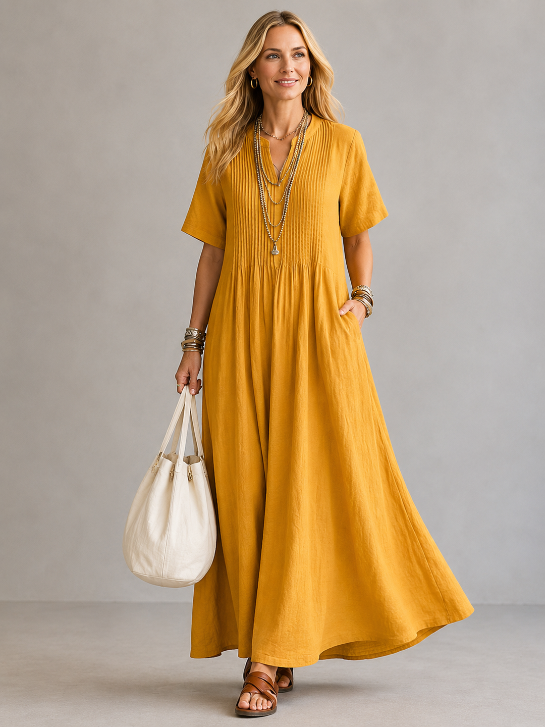 Nathalia™ | Pleated Dress