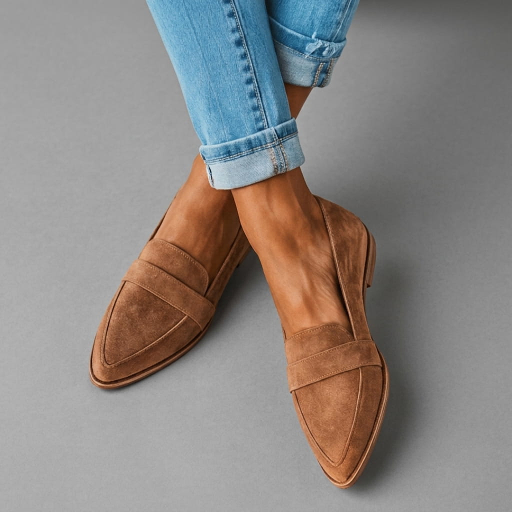 Iselle | Soft Suede Loafers