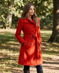 Amelia | Double-Breasted Stand-Collar Winter Coat