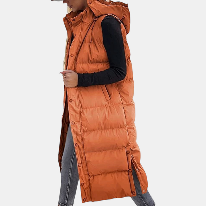 Lina | Quilted Hooded Puffer Vest