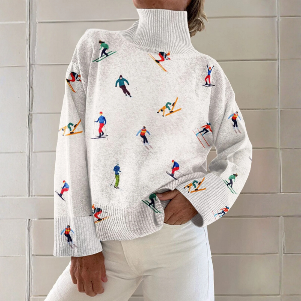 Pamela | Alpine Skier Knit Turtleneck