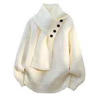 Imogen | Cozy Scarf-Neck Sweater