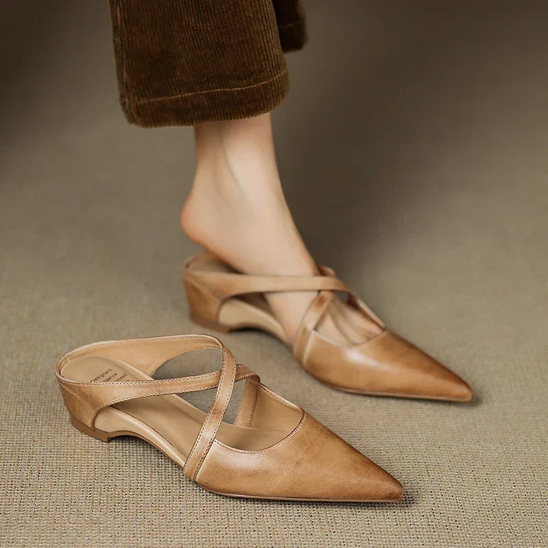 Aluna™ | Genuine Leather Mules