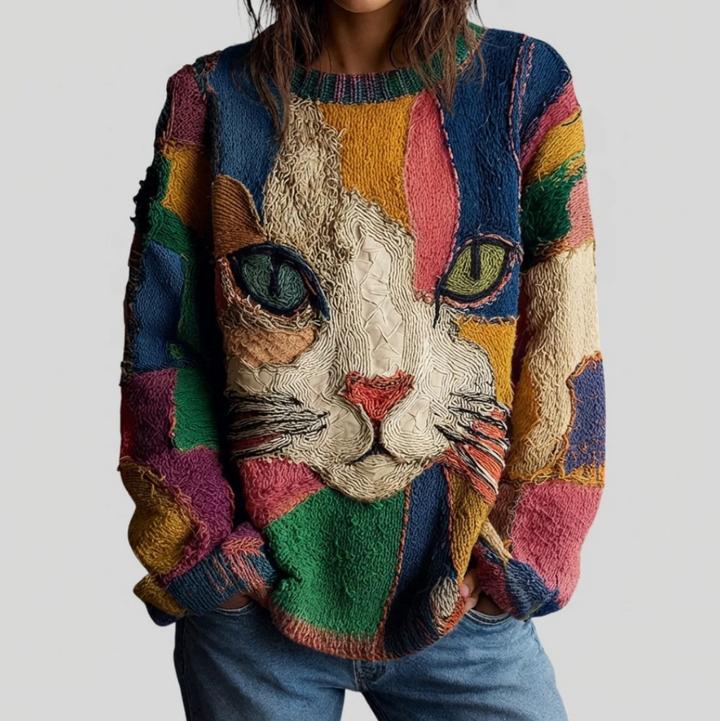 Zayra | Artistic Cat Statement Top
