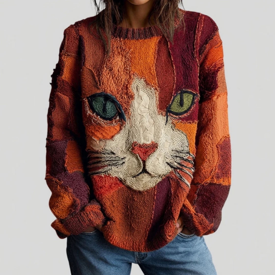 Zayra | Artistic Cat Statement Top