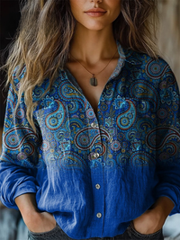 Maja™ | Vintage Paisley-Print Blouse