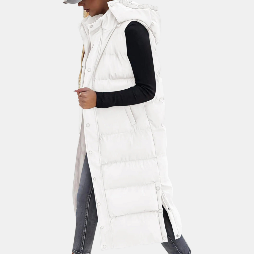 Lina | Quilted Hooded Puffer Vest