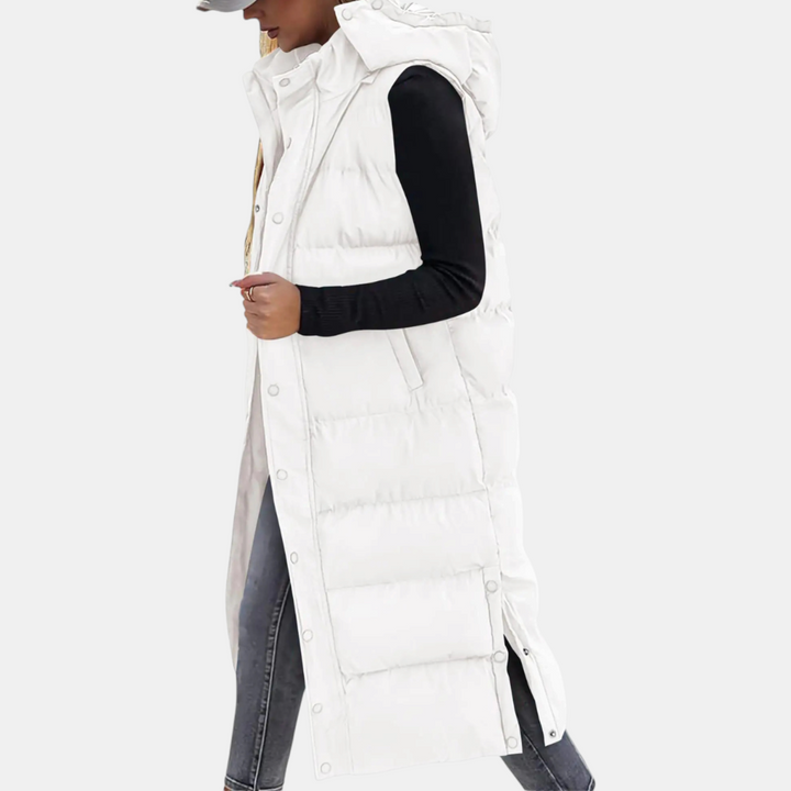Lina | Quilted Hooded Puffer Vest