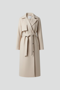 Vivienne | Long Belted Double-Breasted Coat