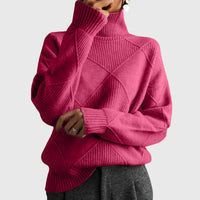 Annelise | Diamond-Knit Turtleneck