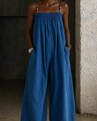 Manon | Wide-Leg Denim Jumpsuit