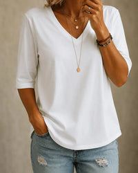 Mary | Comfort V-Neck Tee