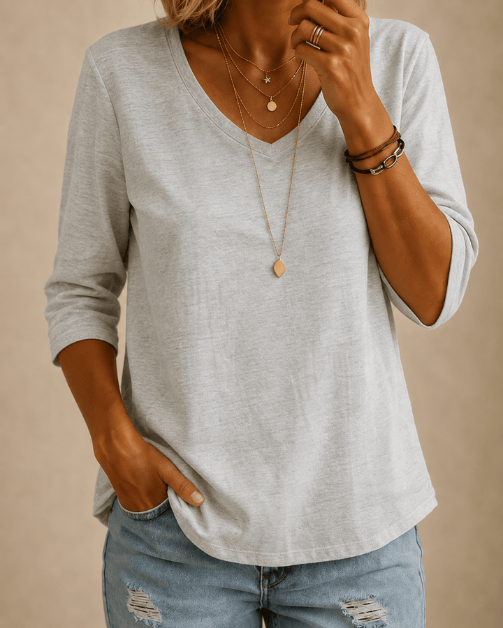 Mary-Ann Comfort V-Neck Tee
