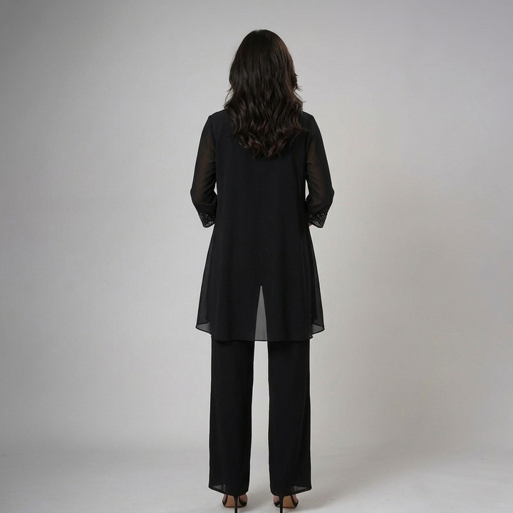 Iva | Elegant Beaded Three-Piece Set