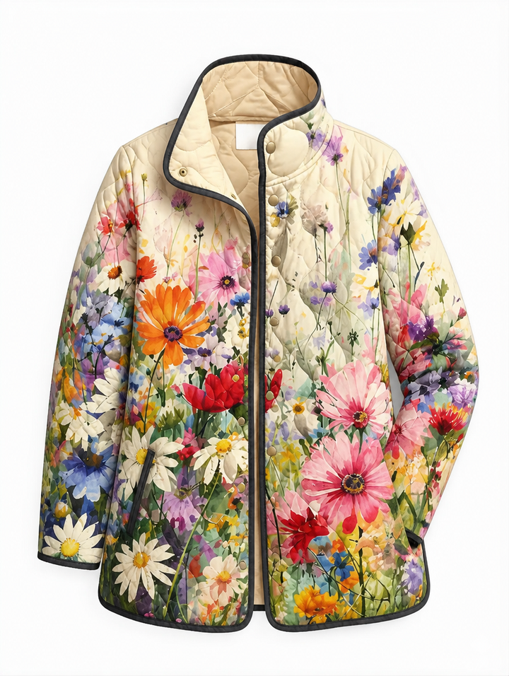 CARTER™ | Vintage Charming Floral Quilted Jacket