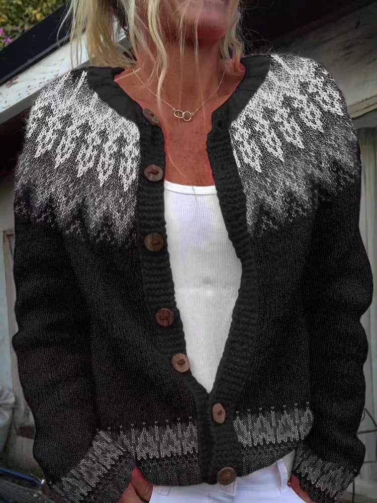 Liliana | Cozy Fair Isle Cardigan