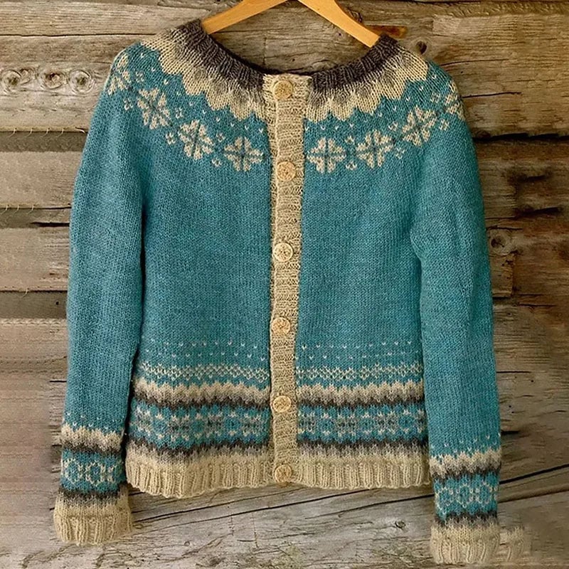 Liliana | Cozy Fair Isle Cardigan