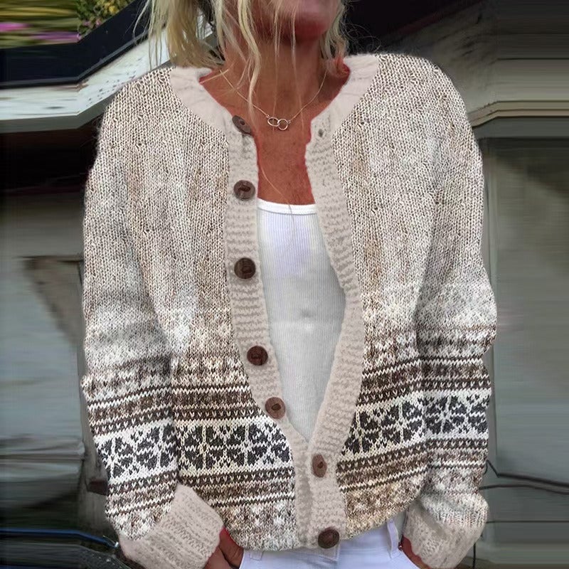 Liliana | Cozy Fair Isle Cardigan