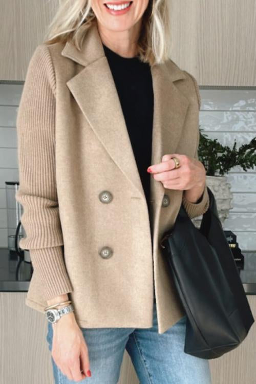 Amelia | Blazer with Knitted Sleeves