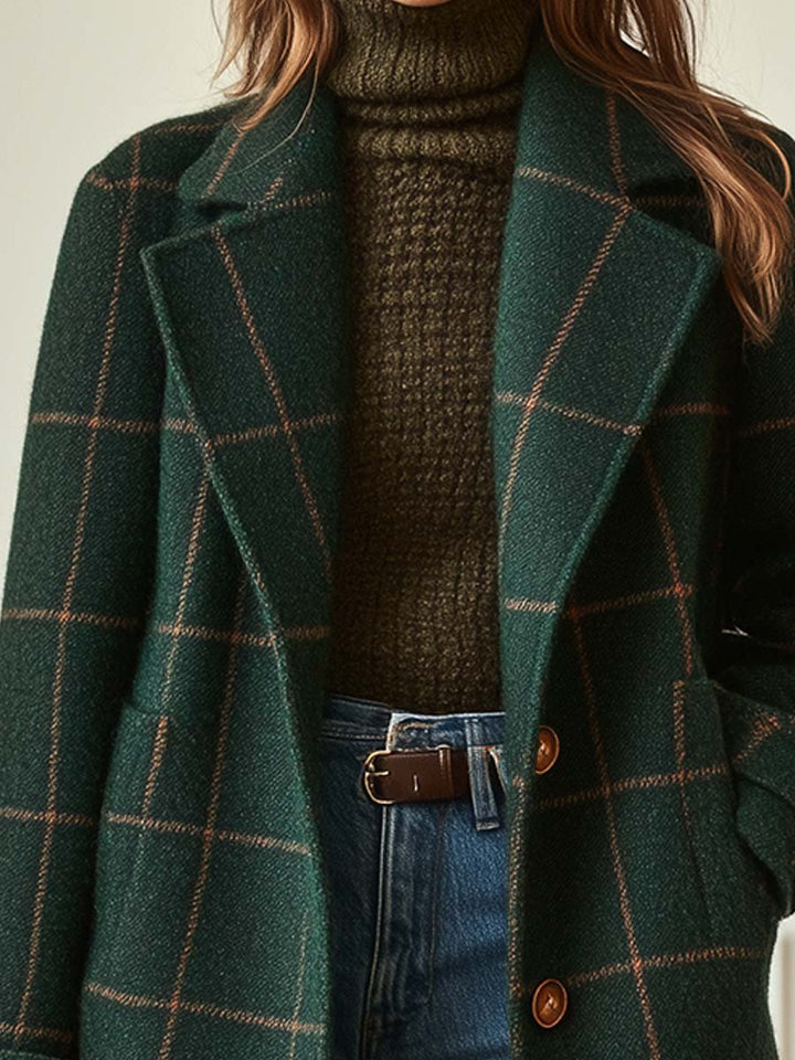 Jennifer | Wool Check Coat