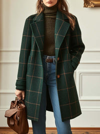 Elowen | Plaid Long Coat
