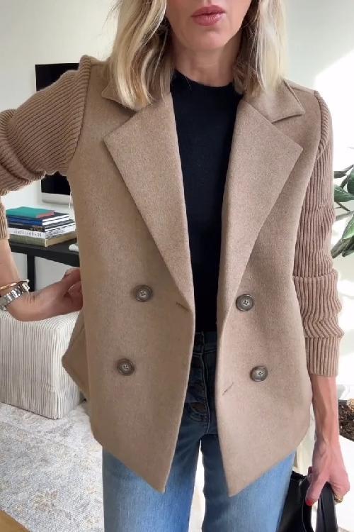 Amelia | Blazer with Knitted Sleeves
