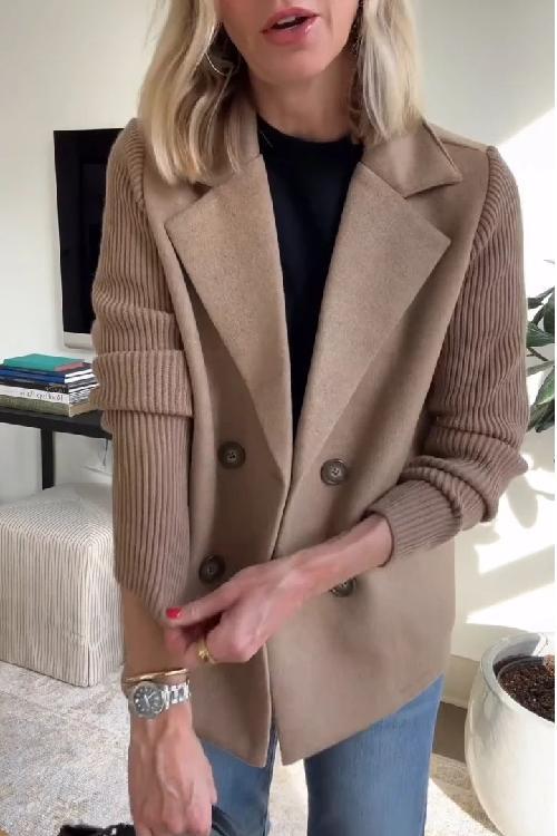 Amelia | Blazer with Knitted Sleeves