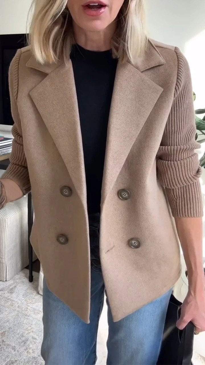 Amelia | Blazer with Knitted Sleeves