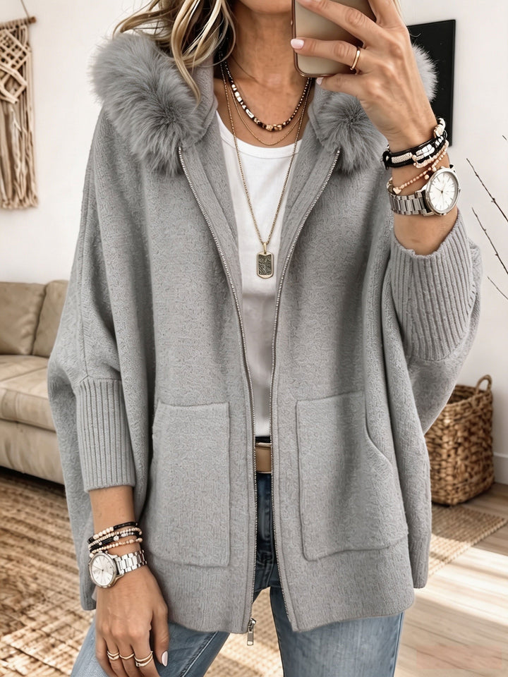 Sandra | Cozy Hooded Knit Cardigan