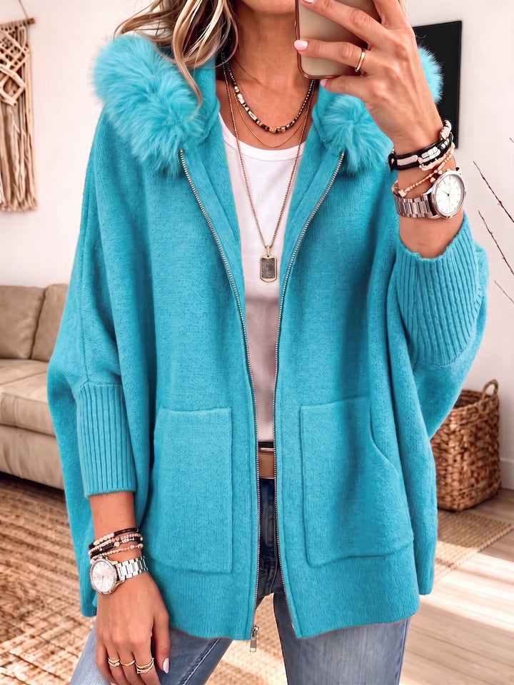 Sandra | Cozy Hooded Knit Cardigan