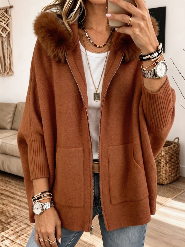 Sandra | Cozy Hooded Knit Cardigan