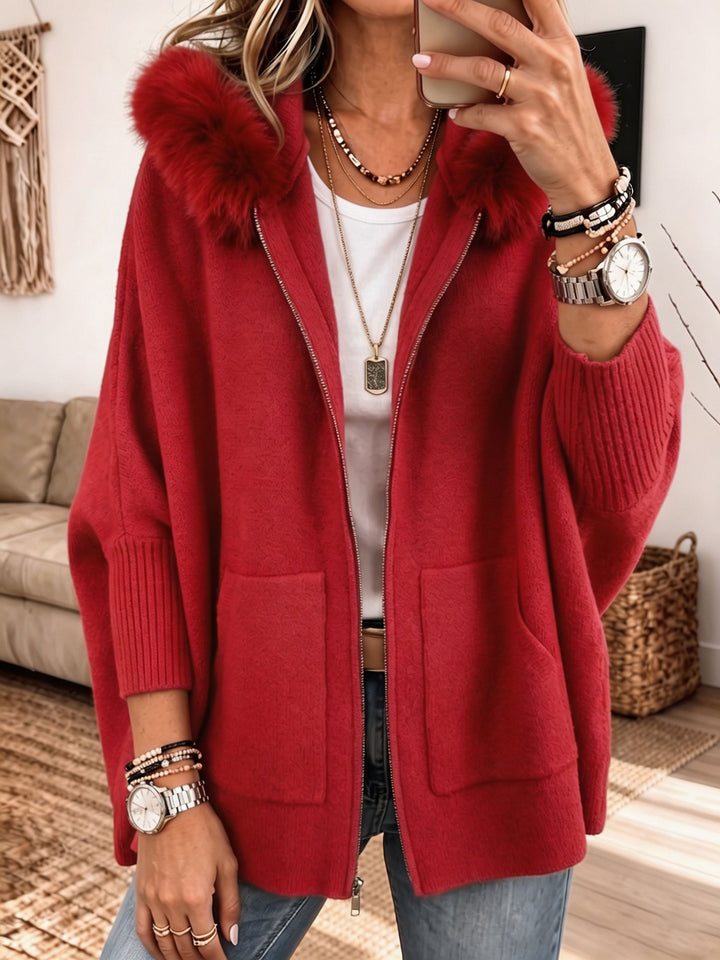 Sandra | Cozy Hooded Knit Cardigan