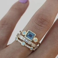 Caelia | Vintage Blue Crystal Ring