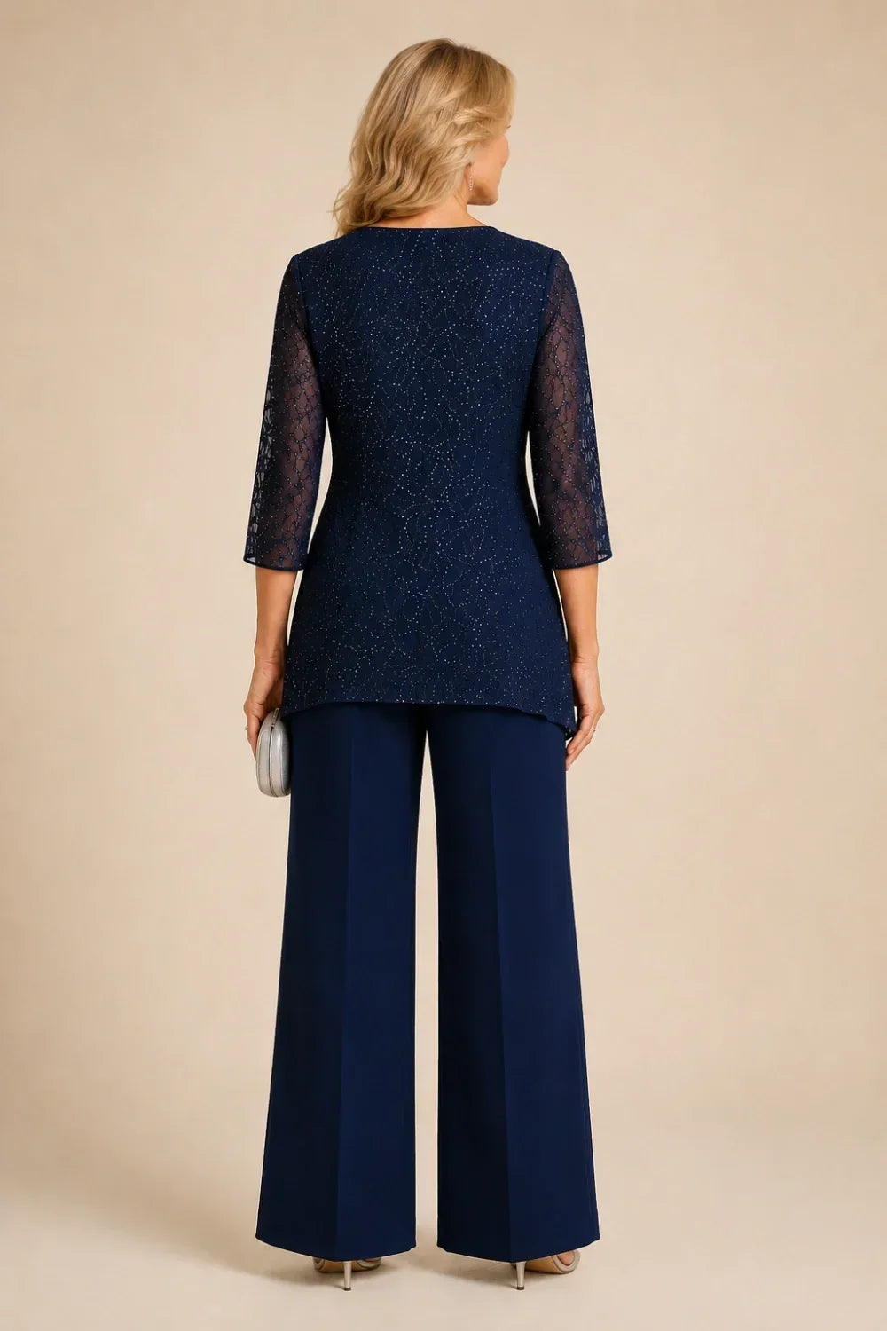 Marisol | Beaded Lace Pant Suit