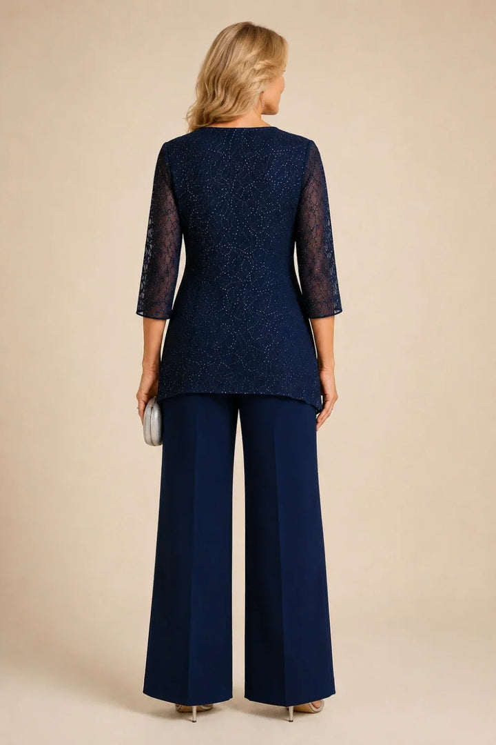 Marisol | Beaded Lace Pant Suit