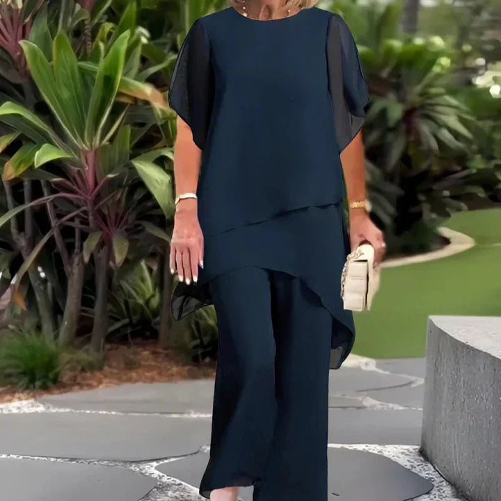 Emma ™ | Elegant Asymmetrical Two Piece Set