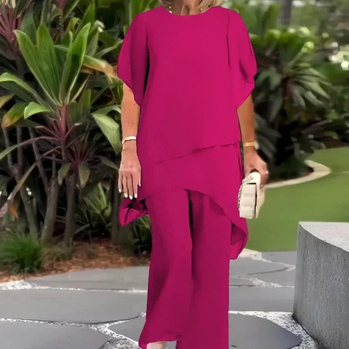 Emma ™ | Elegant Asymmetrical Two Piece Set