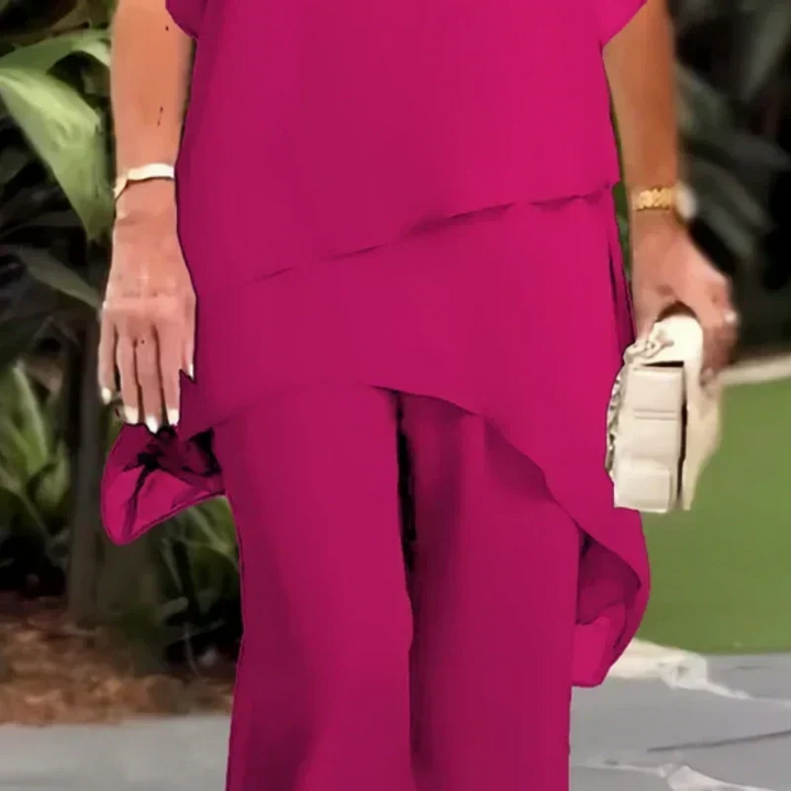 Emma ™ | Elegant Asymmetrical Two Piece Set