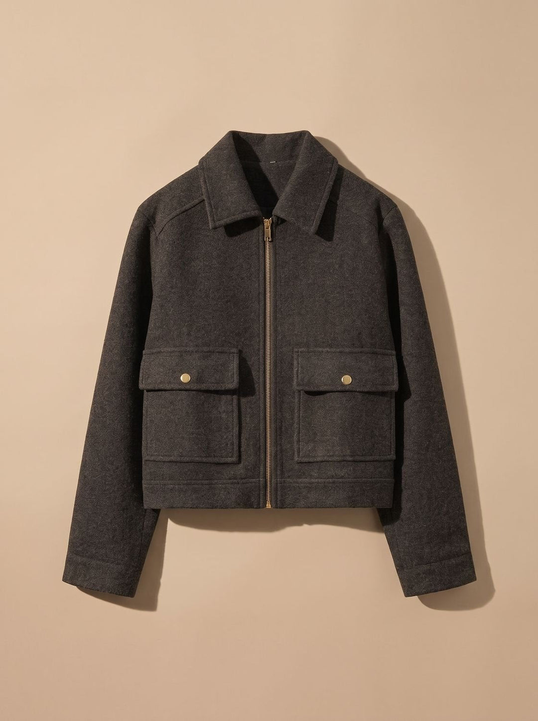 Victoria | High Neck Stand Collar Short Coat