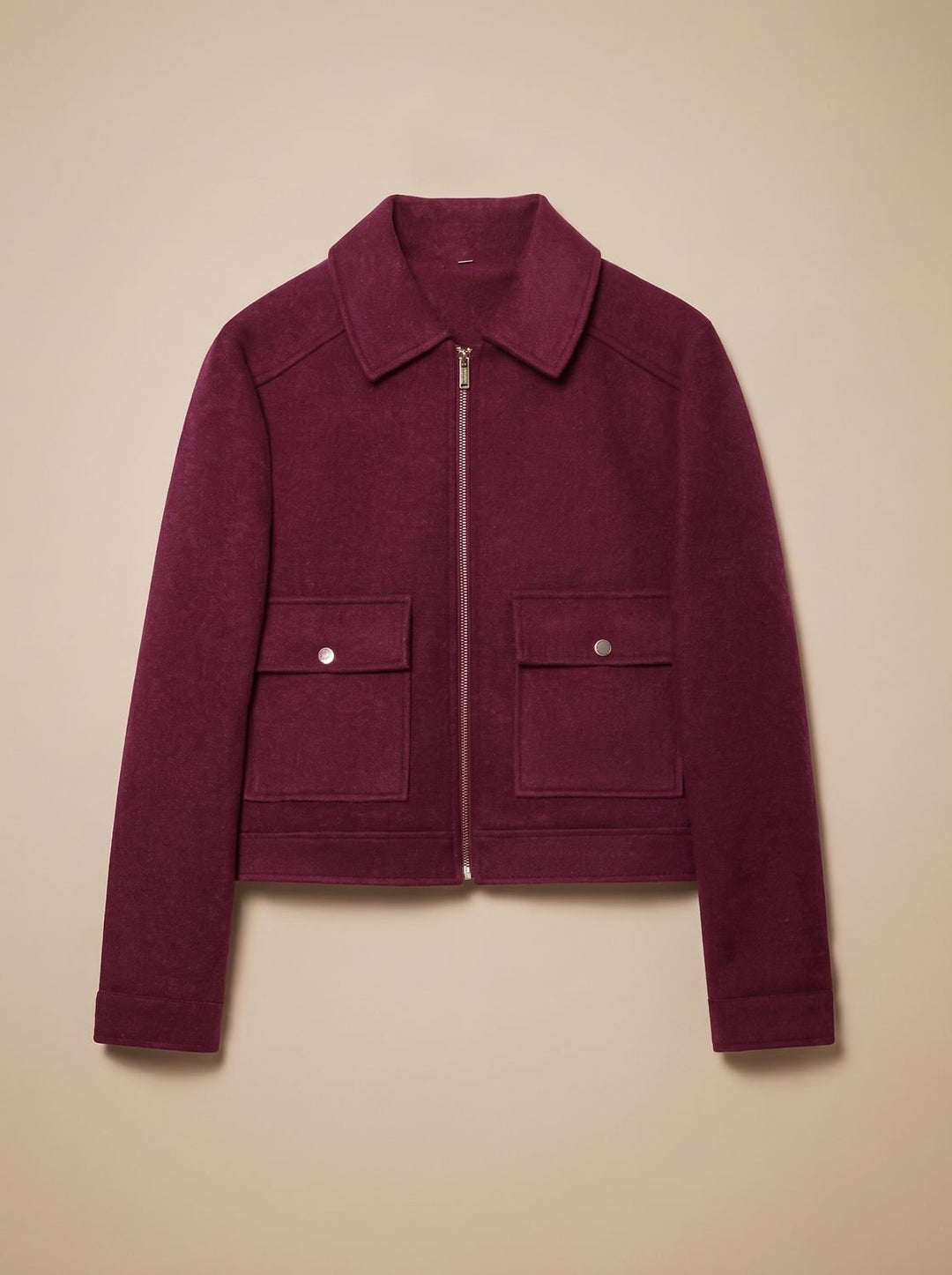 Victoria | High Neck Stand Collar Short Coat